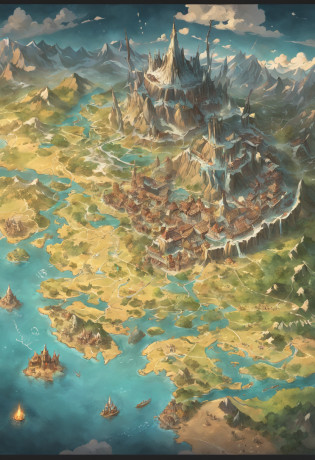 Map of the continent of Valant?In the middle of the map is the country of humanity?To the north is where the dwarves of the Land of Ice and Snow live?The south is the country of orcs?To the west is the Land of Dragons?To the east is the land of the elves