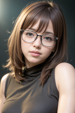 <lora:koreanDollLikeness_v10:0.2>, (RAW photo, best quality, masterpiece:1.2), (realistic, photo-realistic:1.37), ultra-detailed, ultra high res, (aegyo sal:1), 1 girl, Kpop idol, busty, PureErosFace, (short hair:1.2), posing, (nose blush), (smile:1.1), (closed mouth), medium breasts, beautiful detailed eyes, floating hair, professional lighting, photon mapping, radiosity, physically-based rendering, silver dress, elf ears,wearing glasses, black framed glasses