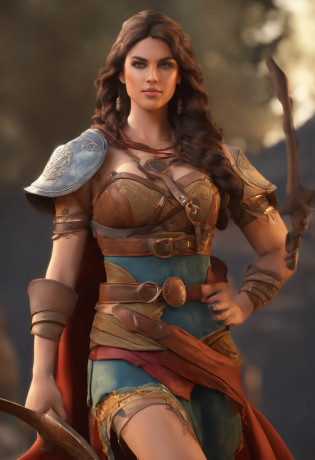 mulher bonita, guerreiro viking, capa de pele, armadura, cabelo loiro, cabelo ondulado, (de perto, tiro de retrato), (solo), realista, profundidade de campo,alto contraste entre luz e sombra,foto profissional,32k