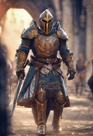 Royal Knights?Gorgeous heavy armor wraps the whole body?show?femele?Tall and mighty?Point the Knight's Sword to the ground?sportrait?closeup cleavage?Solemn?flatchest?modest?humble?Cinematic, hdr, primitive, Intricate, High quality, Gorgeous shades, Intricate details, super-fine?oc rendered?Ray traching?Reallightandshadow?Hyper-realistic