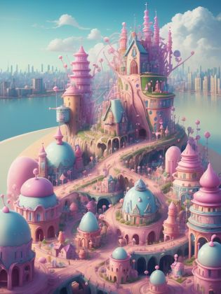 <lora:C4ndyL4ndAIv2_1:1> C4ndyL4ndAI city