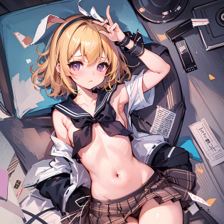 (Masterpiece), (Best Quality), (Illustration), (Super Detail), (High Resolution), One Girl, Kagamine Rin, No Bra, No Panty, Cleavage, (Small), Very Cute Girl, Blushing, Cute Loli, Short Hair, Junior High School Loli, Blonde, Innocent Face, In the Middle of Secondary Sexual Characteristics, Junior High School 1st Grade, (Sailor Suit), Skirt, Navel Visible, Shoulders Visible, Still Young Body, Rape, Hypnosis, Hypnotic Sex