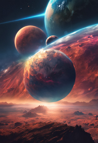 Planets hit Earth?The huge impact stirred up monstrous clouds?