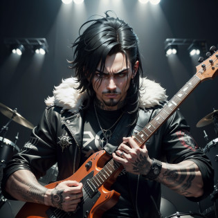 If the metal music genre were personified as a male, he would be a powerful and intense individual with a rebellious and fierce spirit.

This person would have a strong and commanding presence, reflecting the raw energy and aggression that metal music often embodies. He would exude a sense of power and confidence, unapologetically embracing his unique identity and individuality.

His personality would be passionate and determined, mirroring the intensity and dedication that metal musicians and fans pour into their music and lifestyle. He would have a deep appreciation for the artistry and technical skill behind metal compositions.

With a magnetic and charismatic aura, this person would captivate others with his electrifying performances. He would be a talented vocalist or instrumentalist, using his powerful voice or instrumental prowess to deliver high-energy and electrifying metal music.

In his interactions, he would be bold and unapologetic, never shying away from expressing his true self and speaking his mind. This person would have a strong sense of camaraderie with other metal enthusiasts, forging deep connections with those who share his passion for the genre.

His fashion sense would be edgy and unique, embracing the dark and rebellious style that reflects the spirit of metal music.

In any gathering, he would be the one setting the stage on fire, commanding attention with his captivating presence and enthralling performances.

Overall, the personification of metal music as a male individual would be a powerful and intense figure, embodying the essence of this genre's unapologetic expression of emotion and energy. He would use his music to channel emotions, break barriers, and forge connections with others who share his love for the raw power of metal.