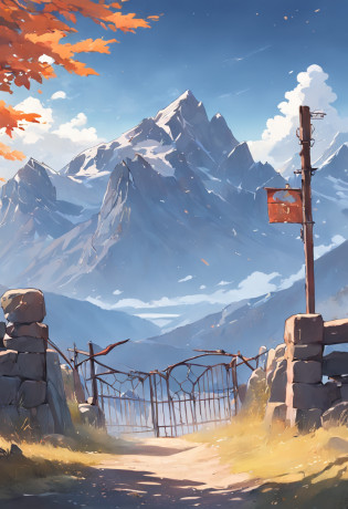 Mountains in the distance behind a gate and a road, Parc national Banff, Montagnes Rocheuses spectaculaires, Grande montagne rocheuse, The Rocky Mountains in the background, Mountain in the background, Mountain in the background, with mountains in the background, Mountain in the background, Mountains in the background, par Brigette Barrager, montagnes majestueuses, pont, with mountains in the background, Beautiful mountains behind, 4k