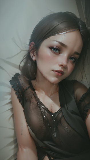 Shorts, arms crossed, cool, see-through, realistic: 1.33, ((((wet colored shirt)))), (((no bra))))), exposed shoulders and entire navel, , ((((wet thin line thong panties)))), almost completely naked, nsfw, panties almost transparent, ((delicate private details)), (((thin line thong panties))) (master masterpiece: 1.2), best quality, high resolution, gradient pink hair, very detailed wallpaper, lying in bed, (Very detailed CG: 1.2), ((Bare pubic hair: 1.5)), Transparent, Full body, stockings, photorealism, ((Cameltoe: 1.5)), 8k, Perfect artwork, ultra-detailed rendering, highest quality, high resolution, detail maniac, realistic eyes, HD, high quality, delicate face, detailed body limbs, 1 girl, solo, fishnet clothes, dark lips, high forked long sleeves, bare breasts, blush, highlight, superb breasts, superb figure, white stockings, tights, open crotch, stockings, slim figure, dynamic posture,big boobs
 INFO
Size
1136X2048