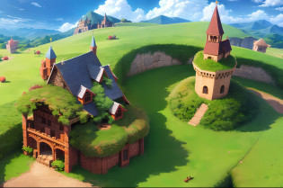 anthill with castle, anthill, castle, ants
