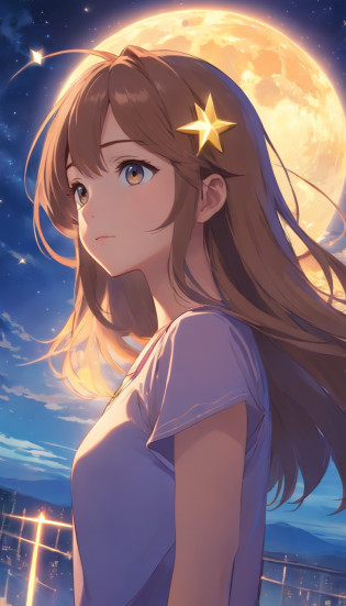 Margen de estrellas?Es una mujer con la belleza de las estrellas?Sus ojos brillaron?Como estrellas en el cielo estrellado?Su cabello es suave y brillante?Es como un cielo estrellado?Su piel era tan clara como la luz de la luna?There is a mysterious and fascinating atmosphere?En la pintura de IA?Through delicate lines and gorgeous colors?Make Your Beauty More Vivid?Hacer que las personas se sientan como si estuvieran en el cielo estrellado?