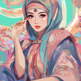 realistic ,masterpiece, best quality, girl, young angelina jolie, hijab, covered hair, covered clothes, no exposed skin, no exposed hair, portrait, angelina jolie herself as asian, photo_light, {{}}, ulzzang-6500-v1.1:0.8