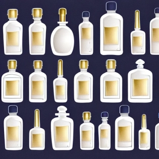 Visualize an elegant and luxurious scene featuring a collection of perfume bottles arranged neatly on a plain white background. The bottles come in various shapes and sizes, each with its unique design and subtle details. The bottles are unlabeled, but their colors and textures evoke a sense of refinement and sophistication. Some of the bottles feature gold accents or intricate patterns, while others have a simple, sleek design. The background is a crisp and clean white, allowing the beauty of the bottles to shine through. The overall effect is one of pure and unadorned luxury, inviting the viewer to explore the world of fragrance with a sense of curiosity and wonder.