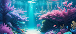 This is a colorful and fantasy underwater world, as if in a fairy tale, every step is so mysterious and exciting, this is the ideal underwater world, it makes people intoxicated.