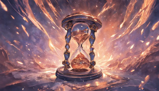 Time hourglass?The artifact of the Time Protoss?Can affect all the passage and change of time?Whether it's fast or slow?Can be used to speed up time?Slow down time?Stop time?Rewind time?Predict the time?It can also be used to create space-time rifts?Travel through time and space or change time and space?