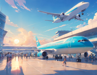aeroporto?Dozens of planes are parked