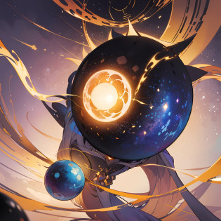 Create an intriguing and contrasting depiction of a life sphere. This sphere symbolizes life in a unique way. The surface of the sphere appears transparent, revealing a bright white light within. This white light represents brightness, hope, and goodness in life. However, upon closer inspection, we also see darkness enveloping a portion of the sphere, creating an intriguing contrast. The darkness represents challenges, difficulties, or unknown aspects of life.

Provide intricate details to the bright white light, with dazzling gleams and reflections. Additionally, depict the darkness surrounding a portion of the sphere with a sense of mystery and intensity. Give the sphere a sense of depth, making it appear as a three-dimensional object radiating energy.

This artwork can reflect the journey of life, with the contrast between brightness and challenges within it. The life sphere should depict the complexity and diversity of life itself, inviting observers to contemplate the meaning and journey of life.