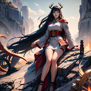 Chinese mythology, a red deer with long antlers
Negative prompt: circle, mountain, easynegative
Steps: 30, Size: 768x768, Seed: 1624142226, Version: v1.5.1, Sampler: DPM++ SDE Karras, CFG scale: 5, Model hash: bad6f46c39, Hires steps: 8, 