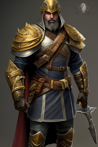 (masterpiece: 1.2), (best quality: 1.2), perfect eyes, perfect face, perfect lighting, 1 boy, mature man, bald and black, thick black beard, steel armor, shoulder pads, gauntlets, full body, costume, detailed outer background

Create
Prompts
Copy prompts
weapon, sword, solo, armor, 1boy, male focus, monochrome, yellow theme, shield, facial hair, helmet, beard, boots, cape, standing, full body, shoulder armor, sheath, pauldrons, holding gun, full armor, holding sword resembling a barbarian