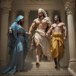 ((melhor qualidade)), ((obra-prima)), (altamente detalhado:1.3), estilo arcano, comi? style + hyperrealistic oil painting, Full Cinematic Poster Dynamic Pose. cinemactic, altamente detalhado, rosto detalhado, realista, cores vibrantes.