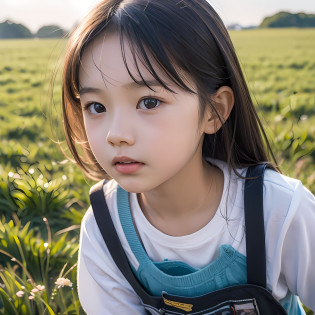 a close up of a child looking at a kite in a field, a poster inspired by Ding Yunpeng, trending on cg society, happening, spring theme, ? ? ?, spring early, ? ? ? ?, trending on cgstation, perfect spring day with, spring day, sprong season, spring season city --auto