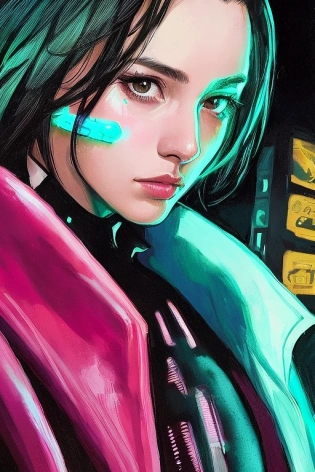 detailed close up portrait of kpop female idol Storm Rain movie Jacket coat, Futuristic sci-fi fashion, royal attire by ismail inceoglu dragan bibin hans thoma greg rutkowski Alexandros Pyromallis Nekro Rene Margitte illustrated Perfect face, sharp chine, fine details, realistic shaded, fine-face, pretty face cyberpunk, neotokyo, synthwave, aesthetics, futuristic, low-emission-neon, bladerunner movie scene