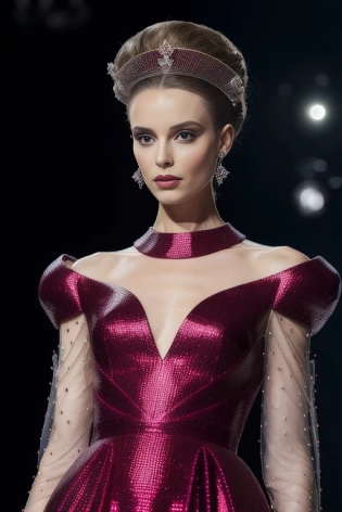 fashion show, stunning outfits, haute couture, the smallest details and catwalk details, spotlights <lora:epiNoiseoffset_v2:0. 5> <lora:iu_V35:0. 5>