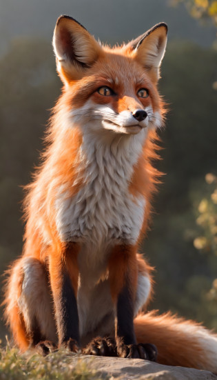 Kyuubi is represented in exceptional quality, captured with an impressive 4K or 8K resolution, making every detail of his flaming fur and piercing eyes visible with astonishing clarity. Each of its nine tails is meticulously detailed, fluindo com graciosidade e uma aura imponente.

the child, por sua vez, is portrayed in an extremely realistic way, com cada fio de cabelo, the worn clothes and bare feet being rendered with care and precision. The expression on his face conveys struggle and determination in the midst of adversity.

Enlightenment is crucial to highlight the majesty of the Kyuubi and the child's expression. The golden light of the sunset bathes the scene, creating a dramatic contrast between the powerful figure of the fox and the humility of the child.

The image quality is like a true masterpiece, permitindo que cada detalhe seja apreciado plenamente. This is achieved through technical configurations that include an aperture of 1.2, resultando em uma profundidade de campo espetacular. A abordagem fotorealista, com um valor de 1.37, ensures that every element in the scene looks almost like a photograph.