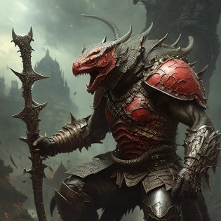 Full body, engaged in fierce combat, draconian, Dragonlance, reptilian humanoid, fearsome warrior, ((scaly skin, fearsome eyes)), (scaled armor), (huge bloody sword:1. 2), (insanely detailed, bloom:1. 5), (highest quality, Brom, Frank Frazetta, H. R. Giger, Yoshitaka Amano, Luis Royo, concept art, 4k), (analog:1. 2), ((high sharpness)), (detailed pupils:1. 1), (painting:1. 1), (digital painting:1. 1), detailed face and eyes, Masterpiece, best quality, (highly detailed photo:1. 1), 8k, photorealistic, By Jeremy Mann, by Sandra Chevrier, by Maciej Kuciara, sharp, (fierce draconian body:1. 1), realistic, real shadow, 3d, (heat of a battle background:1. 2), (by Michelangelo). Model: RPG 4
