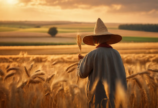 ((masterpiece)), ((best quality)), 8k, high detailed, ultra-detailed,
On a golden autumn day?A vast wheat field stretches into the distance?The scarecrow stands tall in the middle of a wheat field?Like a guardian?It wears colorful clothing?A straw hat is worn on his head?Holding a straw broom in his hand?The scarecrow's face was studded with a smile?As if greeting people passing by?The autumn breeze blows gently through the wheat waves?The scarecrow's robe fluttered in the wind?It seems to be dancing with nature?The sun shines warm sunlight through the clouds?Illuminates the whole picture?The ears of wheat in the wheat field are ripe?Swaying gently?Give people a joy of harvest?Panorama Figures