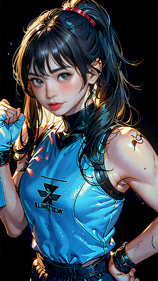 (Original), (Very detailed wallpaper), (Best quality), (Masterpiece), Photographic reality, Reality, Very detailed illustration, (1 girl), Beautiful eyes, (Delicate face), Perfect details, (Best lighting), (Super complex details), (Boxing girls), (Aggressive boxing), Sweat, Heavy breathing, (Smash Attack), (Boxing ring), Sports shorts, Perfect details, Perfect fingers, Perfect limbs, Impact, (shiny skin), Abs, Muscles, Waist line, Boxing Shorts, Boxing, Brunette Hair, High Ponytail, Super Long Hair, 4K Unity, (Super Fine CG: 1.2), (8K: 1.2), Realistic, Octane Rendering, Blush, ((Tongue Out))
