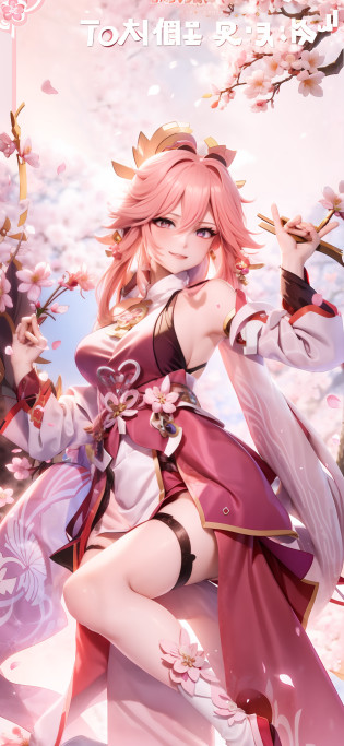 Anime girl in pink dress?Pink hair and pink cape, sakura petals around her, Keqing from Genshin Impact, Ayaka Genshin impact, sakura haruno, zhongli from genshin impact, Sakura Kinomoto, flowing sakura-colored silk, Anime goddess, Kushatt Krenz Key Art Women, Genshin, sakura season