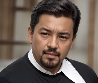 A man in a black shirt is looking into the camera, salvador, adreas rocha, by Almeida J�nior, caio santos, Henry Alvim Correa, joe alves, Directed by: Nadir Afonso, bispo do rosario, seu madruga, Foto realista, by Almada Negreiros