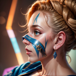 Mulher de cabelos loiros em roupa azul e bege segurando em poses de combate como em street fighter, Zelda, Retrato de Zelda, de lenda de Zelda, Link da lenda de Zelda, link do Zelda, Fotos cosplay, Cosplay ornamentado, Cosplay profissional, Cosplay, Cosplay Completo, Artgerm Moody Fotografia, Princesa Zelda, Zelda como Triforce, Hyrule, Anime Garota Cosplay, ray-traced, 3d-render, extremanente detalhado, alta qualidade, Luz e sombra realistas, cabelos loiros, eye reflection, Sorriso leve, ray tracing, ray tracing, High detail, realismo, hiper-realismo, profundidade de campo, cinematic lighting, desfoque de movimento, brilho, luz brilhante, raios de deus, ray tracing, reflection light, Afterimage, multiple views, Reflexo da lente, Bokeh, 4k, UHD, Masterpiece, anatomicamente correto, pele texturizada, Super Detalhe, alta qualidade, melhor qualidade, 8k