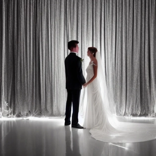 Wedding photo background light and shadow