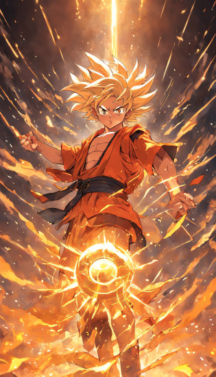 Son Goku, Fight over Buddha, Shining with God's eyes, Black monkey hair, Dexterous hands, Strong body, Golden chain mail, Fire-red cloak, Golden Hoop Stick, Clouds and rain, Courage and strength, Wisdom and compassion, heroic fighter, Smart and kind, Weak protection, Brave the odds, Fighting spirit, Represents courage?Smart and kind