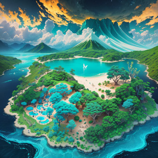 On the vast sea, a mysterious and magnificent virtual continent emerges. Known as the 