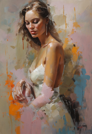 uma pintura de uma mulher de olhos fechados, pintura sensual, pintura bonita expressiva, Wadim Kashin. ultra realistic, Lois Ross, arte da pintura digital, pintura digital sensual, Pintura digital elegante, Pintura de Bonito, pintura digital brilhante, lindo pintura digital, Pintura Digital Art, PINTURA BOUTIQUE, ((Spatulated acrylic paint)).