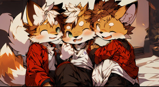 Style picture of a squirrel in pajamas sleeping in bed drooling, Shota?large tail?Shota?Drooling in the mouth?commission on furaffinity, very very beautiful furry art, furaffinity commission, squirrels, jazza and rossdraws, Furry art!!!, zerochan art, Colorful squirrel city, Detailed fanart, fursona art, wearing fancy clothes, Furry tail,