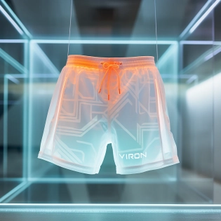 vuori x tron summer collection, tron style core short, sony a7i, high definition, clear detail, clean lines