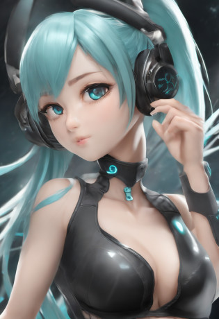 (masterpiece), (best quality), highly detailed, HDR, 1girl, solo focus, skindentation,sports bra?shorter pants?Pantyhose? perfect face, puffy face, beautiful face, big eyes, puffy eyes, perfect eyes, eyeslashes?Big breasts Hatsune Miku?extremelydetailedface,naked