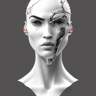 cyborg woman megan fox Miyazaki| with a visible detailed brain| muscles cable wires| biopunk| cybernetic| cyberpunk| white marble bust| sharp focus| smooth| hyperrealism| highly detailed| intricate details| carved by michelangelo