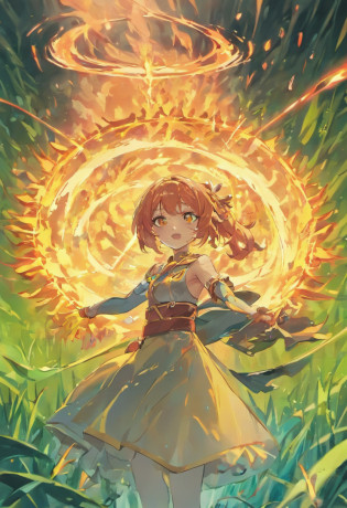 Arm with fire?Water arm?Grass arm?The elements of the electric arm are distributed in several directions, caso de jogo,arte do jogo, collectible card art, assunto completo mostrado na foto, designed for cozy aesthetics!full art illustration, Produto eBay fofo, Arte completa, !!altamente detalhado!!