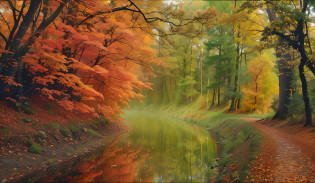 Trees with orange leaves on the ground?There is a road in the middle, autumn tranquility, in fall, Beautiful nature, autumn forest, during fall, autumn rain turkel, in fall, Autumn! colours, beginning of autumn, nature scenes, Really beautiful nature, beautiful forest scenery, beautiful autumn spirit, Autumn colors, really beautiful forest, Nature wallpaper, Beautiful forest