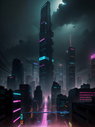 dark city, ruined city, futuristic city, cyberpunk city, raining, night, masterpiece, high quality, best quality, darkblue, tall buildings, modern cars, messy architecture, from above, darker, scarier, less traffic light, messy, ruined, cables in buildings, broken buildings, less human, raining, cables, more cables, more ruined looking, darker, scarier, dark darblue, scary city, scarier, more cables, straight way, neon lights, neon buildings, cyberpunk city, more neon, more neon lights, neon lights more, more neon lights, neon lights, skycapers with neon lights, more neon lights, neon lights, more neonlights, neon lights, more neon lights, neon lights, neon lights, more neon lights, more neon lights ever, most neon lights, neon lights,
