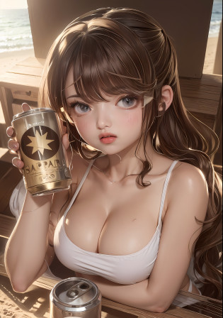 ((Best quality, 8k, Masterpiece :1.3)), A pretty woman with perfect figure :1.4, Slender abs :1.3,white lace, ((Dark brown hair, Big breasts :1.2)), Summer outfit, Lying on hammock, Hammock, At the beach:1.2, Highly detailed face and skin texture, Detailed eyes, Double eyelid, upskirt:1.5, underboob:1.5