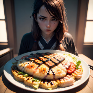 (((okonomiyaki))), (((no person)))), realistic paintings by Alexei Venetianov, Shutterstock winner, photorealism, amazing food pictures, 4k food pictures, 4k food pictures, fast photography, slow motion, super fast photography, food photography, food art photography, highly detailed CG Unity 8k award-winning photos, depth of field, HDR, Bloom, Chromatic Aberration, Realistic, Highly Detailed, Popular in Art Station, Popular in CGsociety, Complex, High Detail, Dramatic, Intermediate Art, Ambient Lighting