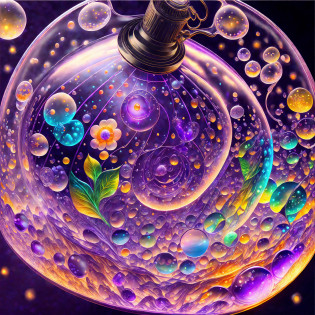 Computer, Extensive landscape ultrasound photography bottle, soap bubbles, saucer, rain, red flower (general view showing soap bubbles), inside the soap bubble rain (ultradetailed), full moon, (detailed), moon, glass (detailed), night night, reflection of the moon in a saucer (1:3), fireflies (1:3), BREAK production art, (cold light source:1.2), (Firefly:1.2), purple, fire particles, colors, intricate details, volumetric lighting, realistic fantasy BREAK (masterpiece:1.2),  (Best Quality), 4K, Ultra Detailed, (Dynamic Composition: 1.4), High Detailed, Colorful Details, (Gloomy Colors: 1.2), (Luminous Lighting, Atmospheric Lighting), Gloomy, Dark, Magical --auto --s2