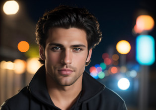 Arafed hombre con una chaqueta negra y una camisa negra, Hermoso rostro masculino, Hombre atractivo, Cara atractiva y atractiva, Retrato de un hermoso joven, Hermosa cara detallada, hermoso joven, guapo masculino, Joven con rostro hermoso, Cara guapa perfecta, Cara masculina, Joven atractivo, Hombre atractivo, Cara hermosa y cara hermosa, Joven guapo, guapo impresionante realista