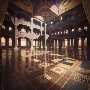 In the midst of this mysterious and gorgeous palace?There are magic arrays all around?It creates an atmosphere of mystery and mystery?


On the ground around the palace?Drawing magic arrays one after another?Various shapes?Patchwork?Every magic array shone with brilliant light?The area of these magic arrays is very huge?Spread over the square where the entire palace is located?

The color tone of the whole picture is mainly dark purple and gold?The mysterious and magical atmosphere of the palace is set off?The background is dark clouds?It seems mysterious and unpredictable?

In this mysterious palace?Everything is surrounded by magic?Every detail is full of magic elements?It creates a stunning atmosphere?The palace seems to be a mystery?A world full of mysteries and magic?Let people feel the mystery and unpredictability of nature?

And the magic array is huge and shining?It also reflects the strength and strength of the palace owner?The whole picture?The atmosphere of mystery and solemnity is perfectly combined with magical elements?It gives a wonderful feeling beyond words?Let people have unlimited reverie and imagination space?
