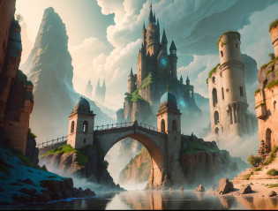 ((masterpiece)),((best quality)),((high detial)),((realistic,))
Industrial age city, deep canyons in the middle, architectural streets, bazaars, Bridges, rainy days, steampunk, European architecture?{{{Pixar style?4k, 8k, unreal engine,}}}?A grand scene, a time and space tunnel, a gray giant door carved with various mysterious symbols and inscriptions. Through the door, one can see a vast magical world.
Strange creatures, magical terrain, and mysterious atmosphere. Thick fog, a mysterious castle towering into the clouds, surrounded by magical power. Dancing elf.
The water source seems to have life, and the water flow is controlled and shaped into various strange forms. In the distant sky, mysterious and colorful colors, beautiful oil paintings,
Mysterious runes, strange creatures, magical auras,