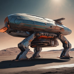 Simple ins?Modernist vehicles?Sci-fi spaceship looking vehicle?Best quality, Masterpiece, ?????, (photograph realistic:1.4), surrealism, Dream-like,real photograph