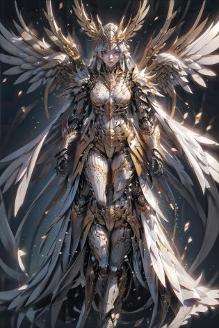 solo,1girl,<lora:PerfectNwsjMajic_4:0.6>,PerfectNwsjMajic,true-to-life visuals,artistically refined,captivating beauty, dramatic contrasts, atmospheric depth,intimate moments, enduring allure, authentic portrayal,lifelike accuracy, evocative mood, emotional depth, striking symbolism, small breasts, 1girls,solo,(looking at viewer),(full body:1.4), (Glowing ambiance, enchanting radiance, ethereal atmosphere, mesmerizing glow, evocative hues, captivating coloration, dramatic lighting, enchanting aura:1),armor robot,(highly details:1.5),unreal engine,3d render,film photograhpy, complex 3d render ultra detailed of a beautiful porcelain profile woman android face, (cyborg:1.3), robotic parts, 150 mm, beautiful studio soft light, (rim light:0.63), vibrant details, luxurious cyberpunk, lace, hyperrealistic, anatomical, facial muscles, cable electric wires, microchip, elegant, beautiful background, octane render, H. R. Giger style, 8k, best quality, masterpiece, illustration, an extremely delicate and beautiful, extremely detailed ,CG ,unity ,wallpaper, (realistic, photo-realistic:1.37),Amazing, finely detail, masterpiece,best quality,official art, extremely detailed CG unity 8k wallpaper, absurdres, incredibly absurdres, robot, silver helmet,
 <lora:nvwushen-000020:0.4>, <lora:gaodaxintai:0.4>,gadaxintai,ban,quan, <lora:yuechan_weddingClothes:0.3>,yuechan_wedding_lothes